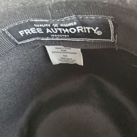 Free Authority Wool Blend Fedora Hat Small Medium - Picture 9 of 9